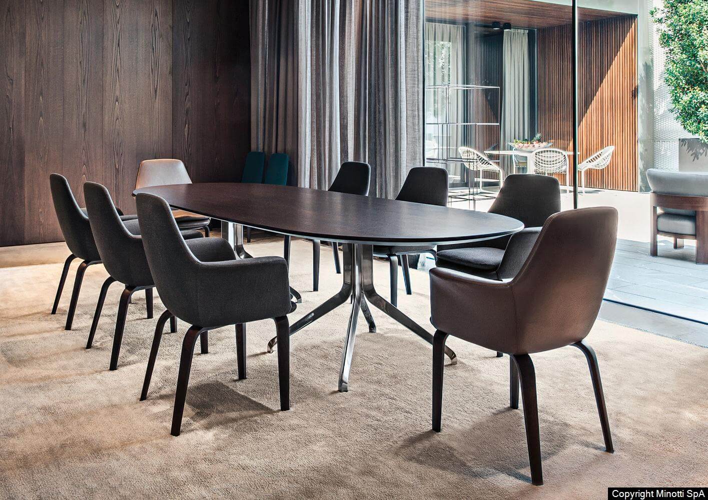 Minotti Стол Claydon от Minotti — в интерьере