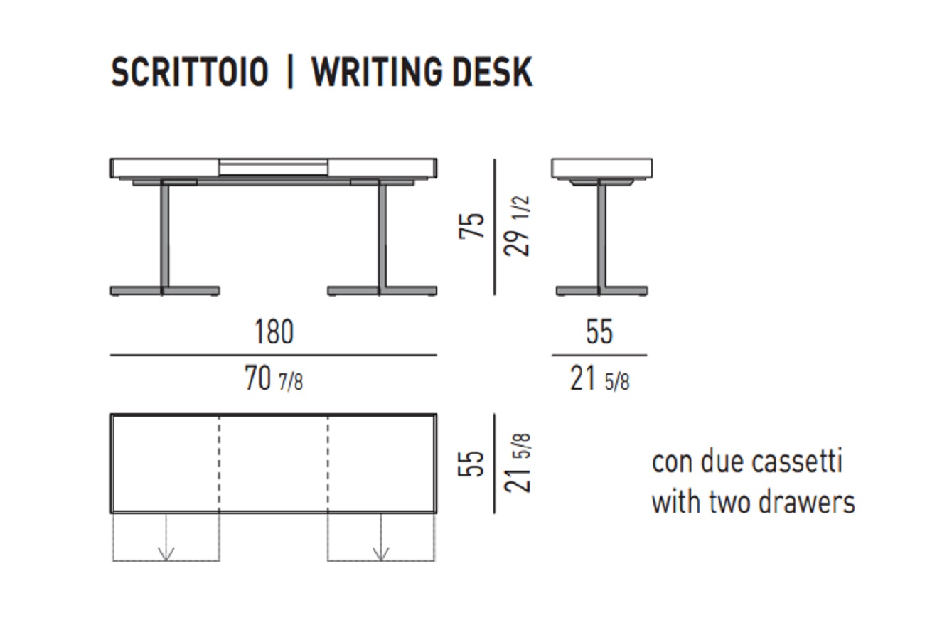 Minotti Письменный стол Close "Writing Desk" от Minotti