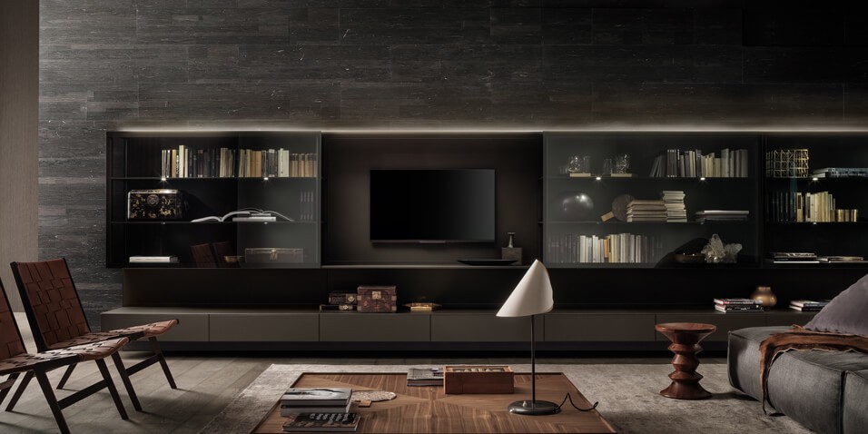 Rimadesio Стенка Abacus Living от Rimadesio — в интерьере