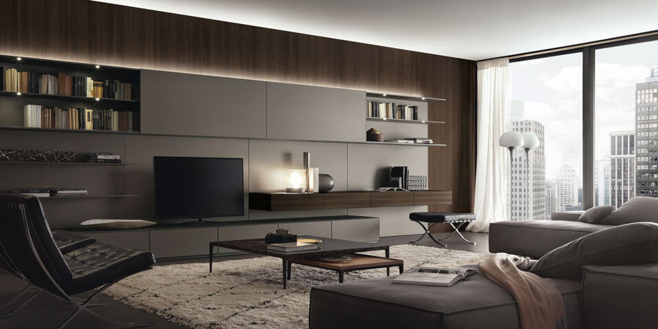 Rimadesio Стенка Abacus Living от Rimadesio — в интерьере
