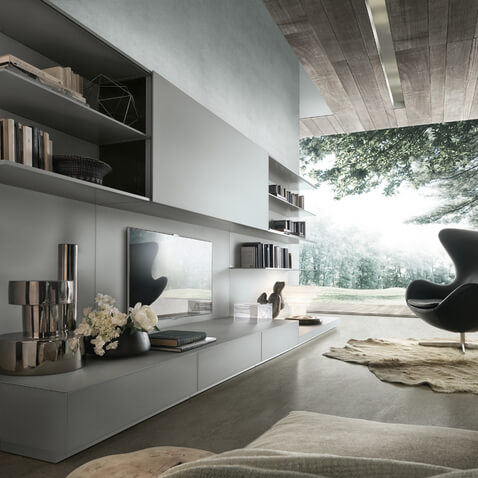 Rimadesio Стенка Abacus Living от Rimadesio — в интерьере