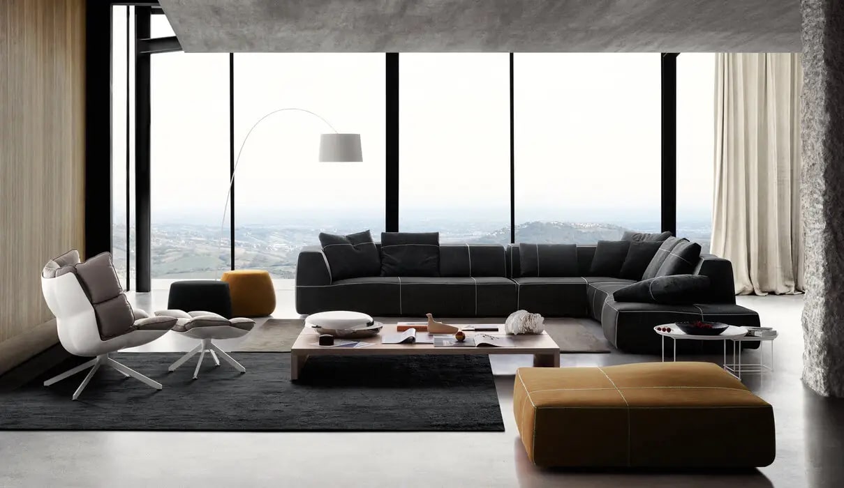 B&B Italia Диван Bend-Sofa от B&B Italia — в интерьере