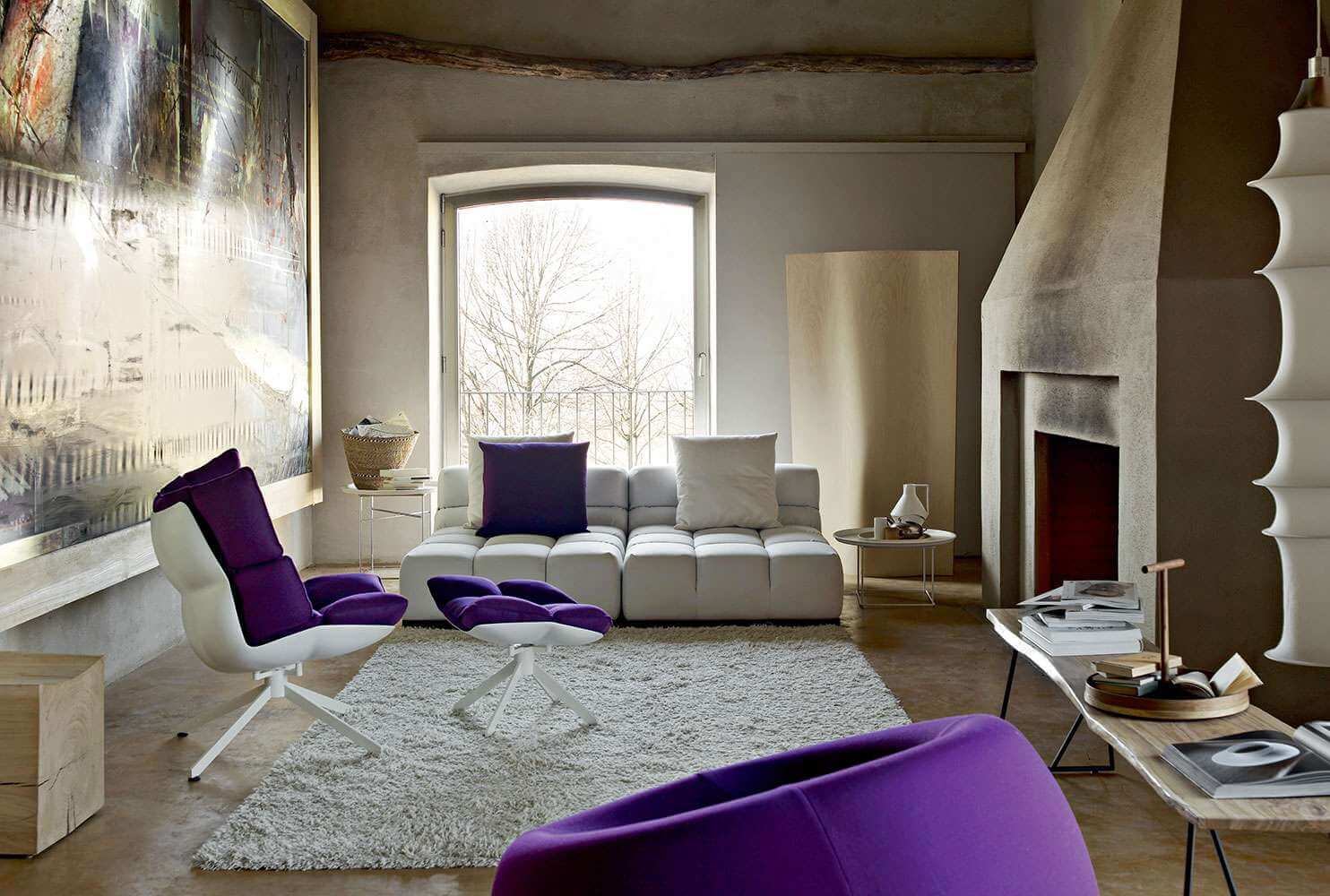 B&B Italia Диван Tufty-Time Leather от B&B Italia — в интерьере