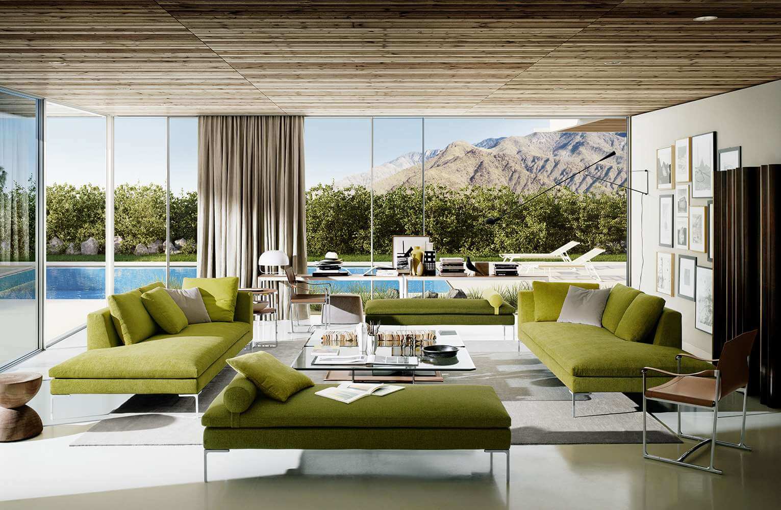 B&B Italia Диван Charles от B&B Italia — в интерьере