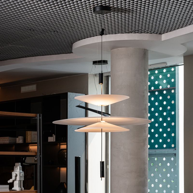 Vibia Люстра Flamingo 1530 Graphite от Vibia — в интерьере