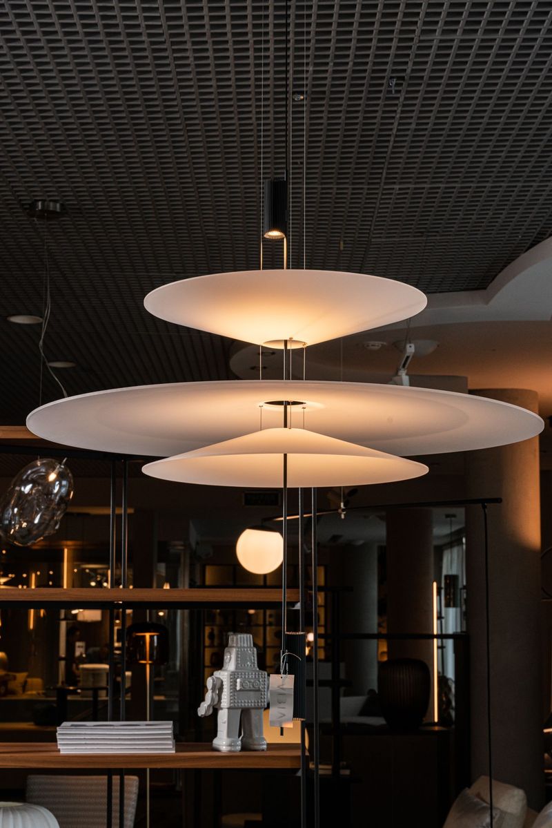 Vibia Люстра Flamingo 1530 Graphite от Vibia — в интерьере