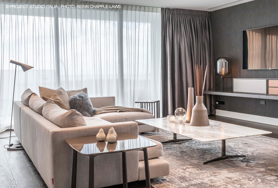 Flexform Модульный диван Long Island от Flexform — в интерьере