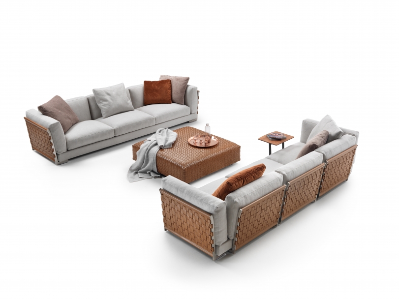 Flexform Трехместный диван Cestone от Flexform