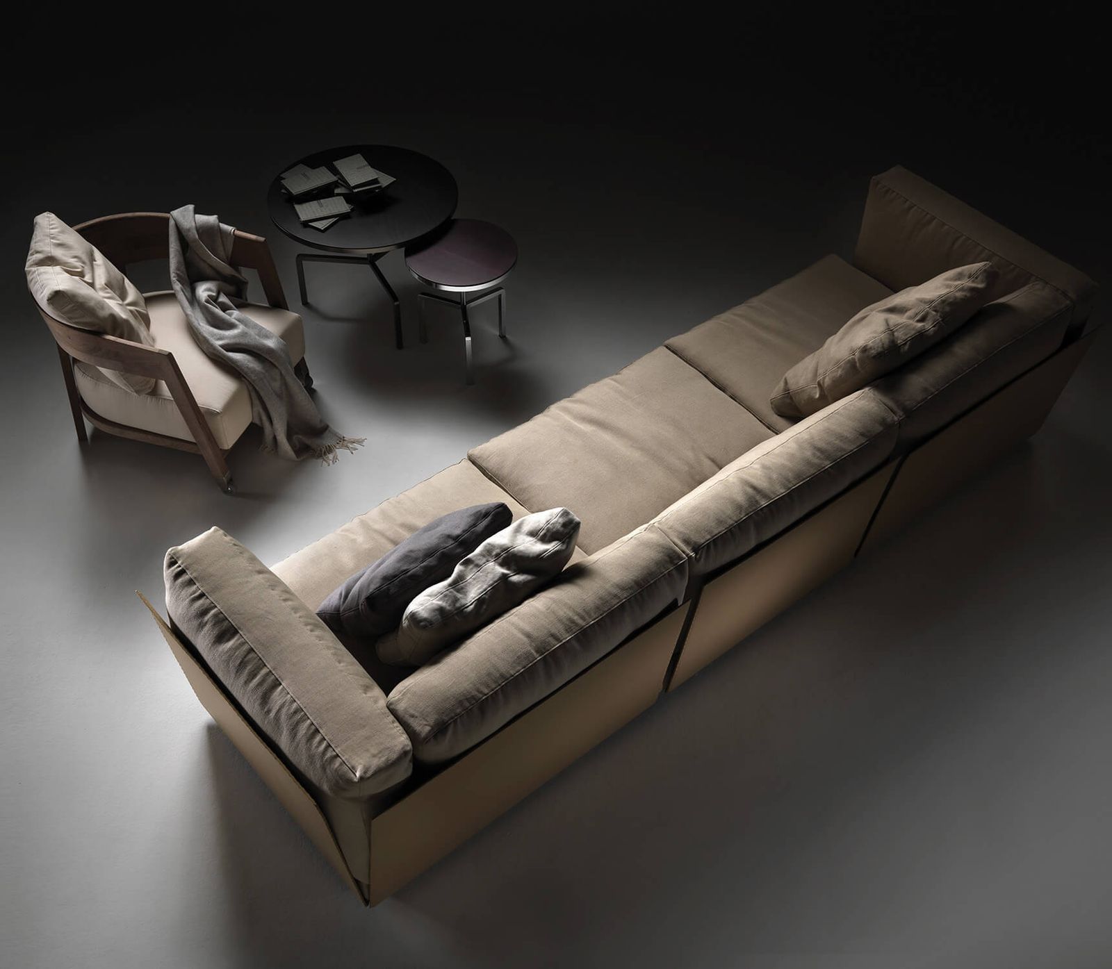 Flexform Трехместный диван Cestone от Flexform — в интерьере