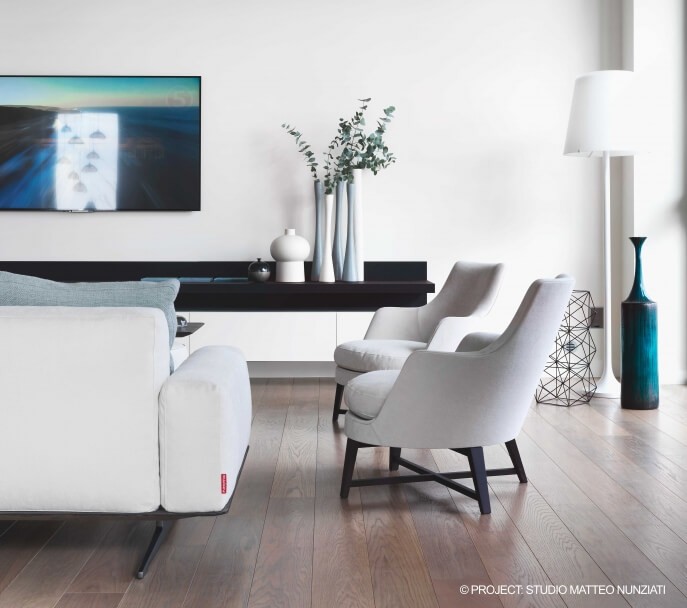 Flexform Кресло Guscio от Flexform — в интерьере