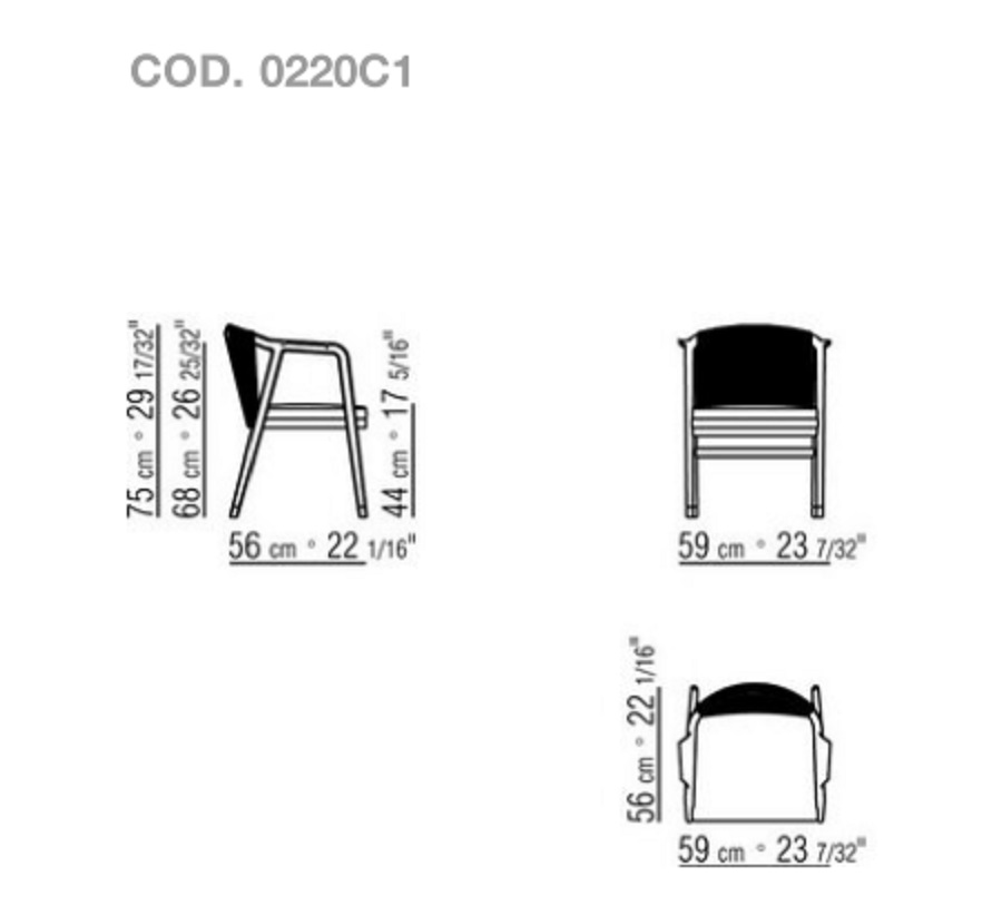 Flexform Уличный стул Crono Outdoor от Flexform