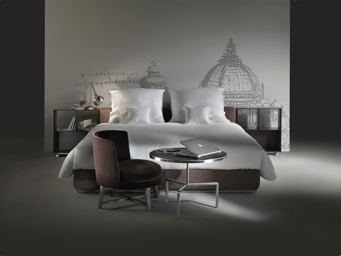 Flexform Кровать Groundpiece от Flexform — в интерьере