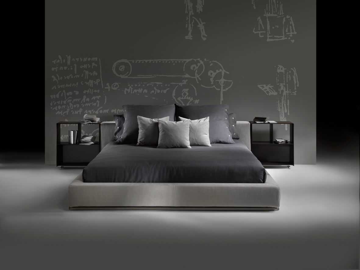 Flexform Кровать Groundpiece от Flexform — в интерьере