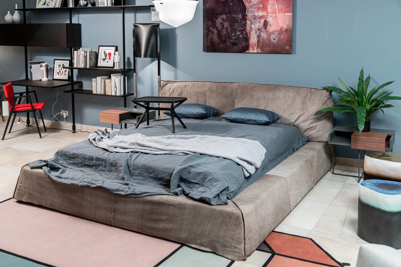 Baxter Кровать Paris 180 Bo.H kaki от Baxter — в интерьере