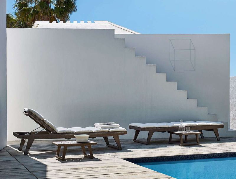 B&B Italia Уличный шезлонг Gio от B&B Italia — в интерьере