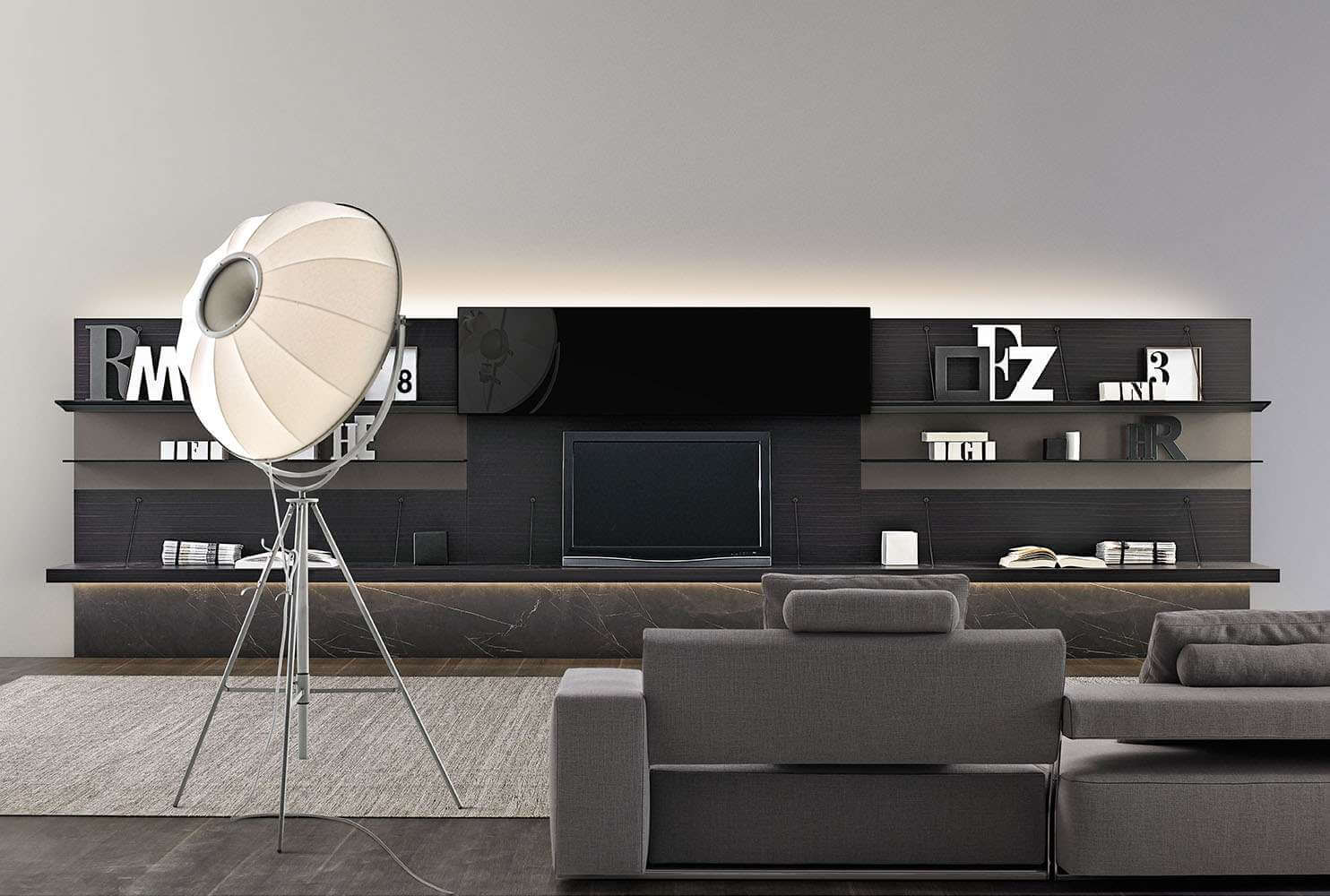 B&B Italia Стенка Pab от B&B Italia — в интерьере