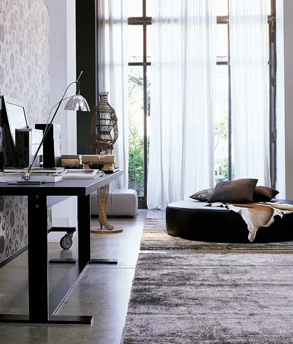 B&B Italia Пуф Harry Large от B&B Italia — в интерьере