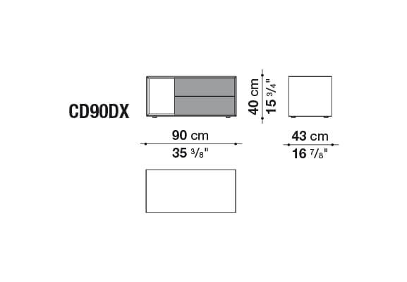 B&B Italia Прикроватная тумбочка Dado от B&B Italia