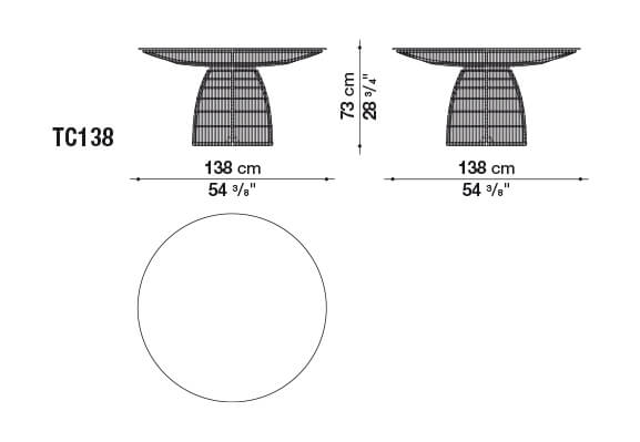 Maxalto Стол Crinoline от Maxalto