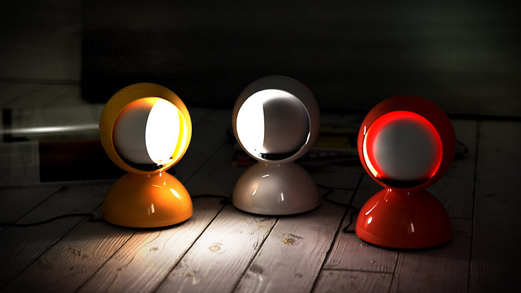 Artemide Настольная лампа Eclisse Yellow от Artemide — в интерьере