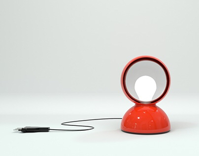 Artemide Настольная лампа Eclisse Yellow от Artemide — в интерьере