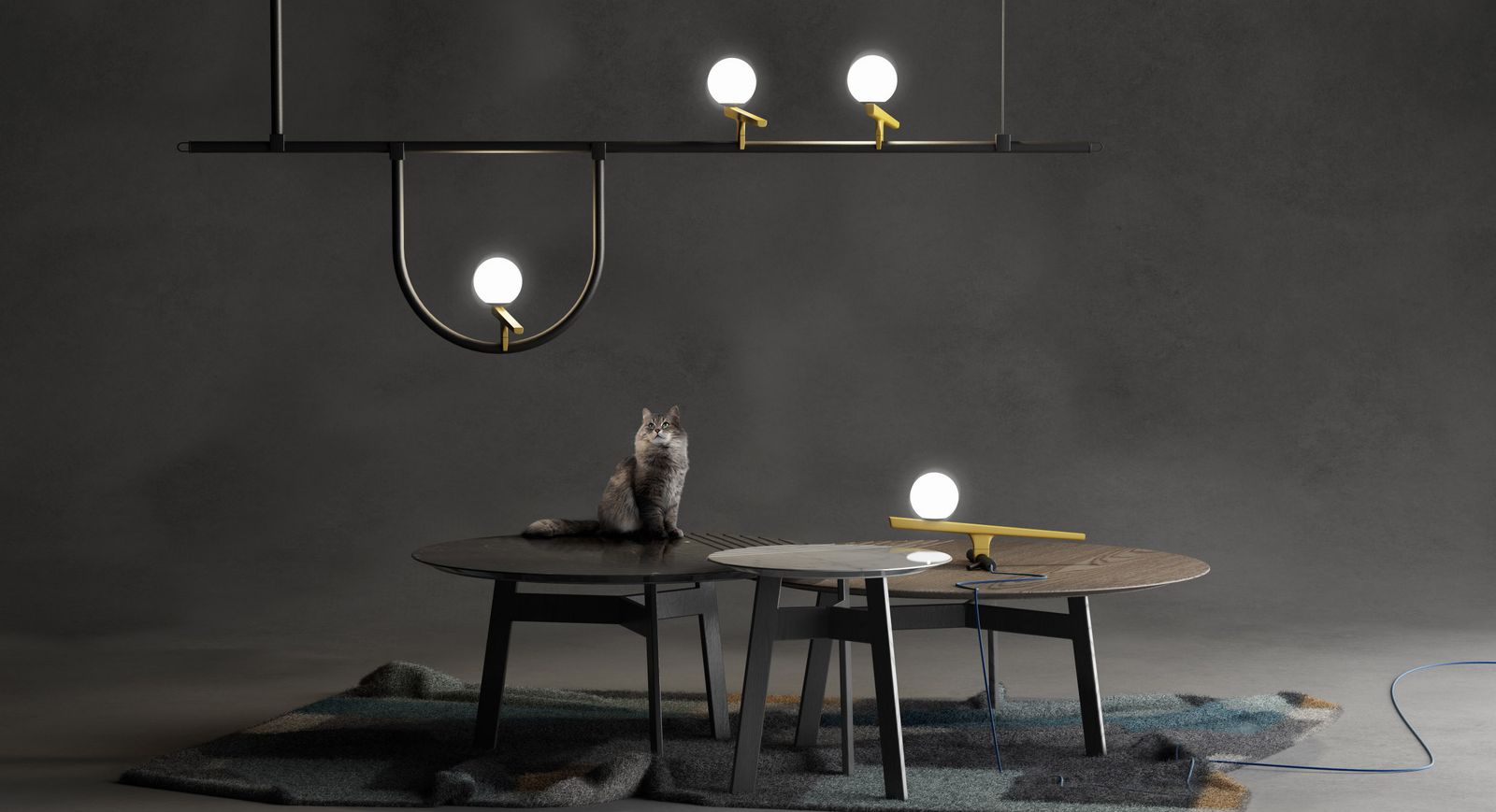 Artemide Настольная лампа Yanzi от Artemide — в интерьере
