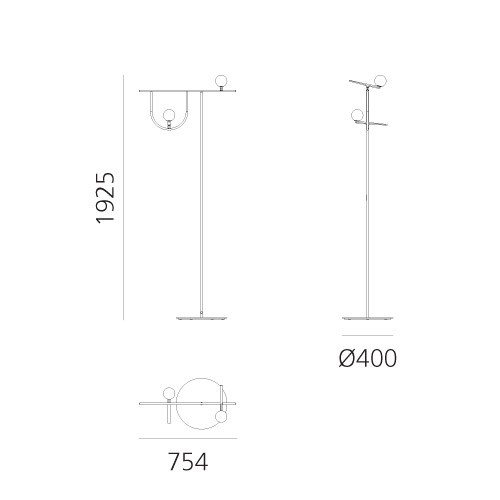 Artemide Торшер Yanzi от Artemide
