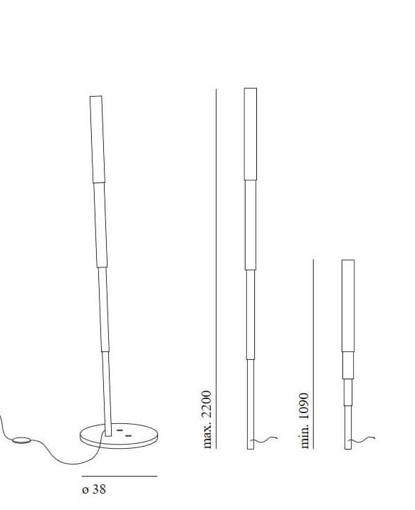 Pallucco Торшер Microtelescopic от Pallucco