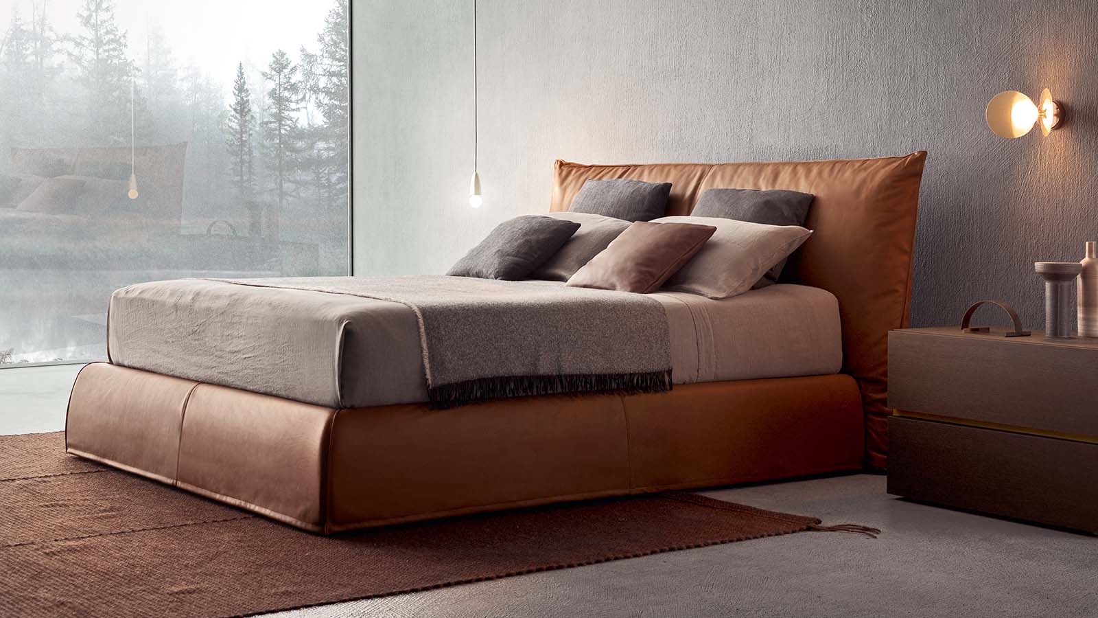 Pianca Кровать Piumotto Nabuk 41 от Pianca