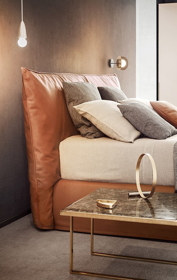 Pianca Кровать Piumotto Nabuk 41 от Pianca — в интерьере