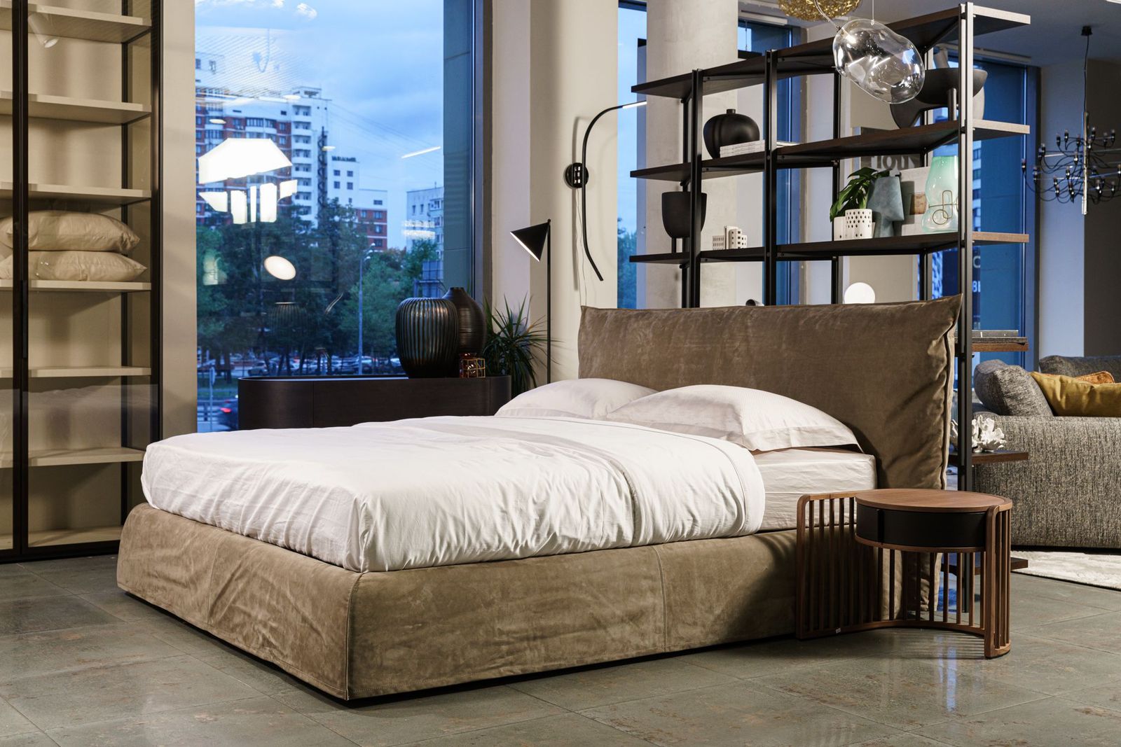 Pianca Кровать Piumotto Nabuk 41 от Pianca — в интерьере