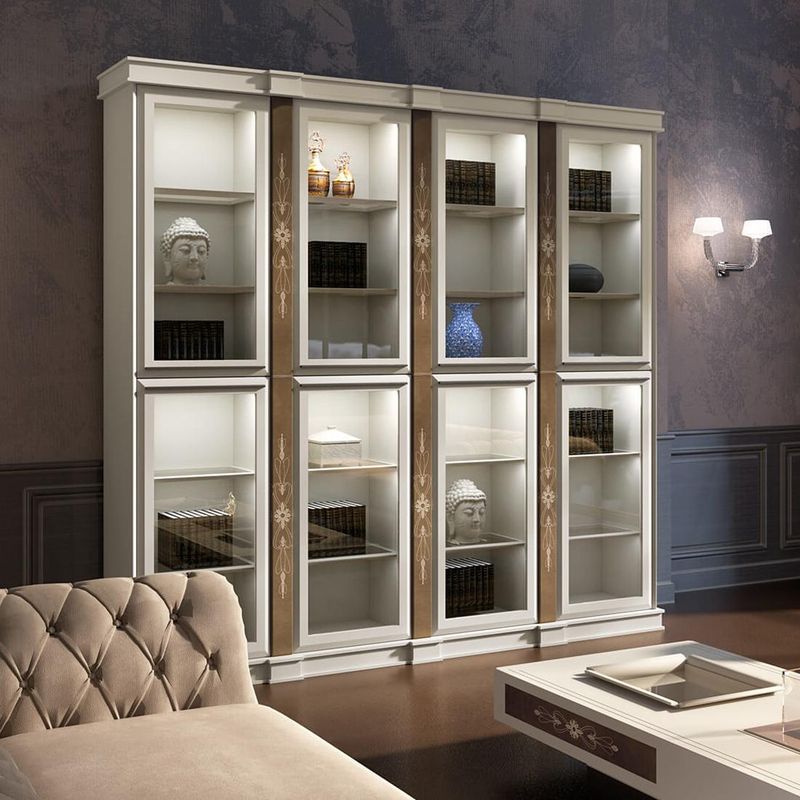 Vismara Стеллаж/библиотека Nabuk elegance desire от Vismara — в интерьере