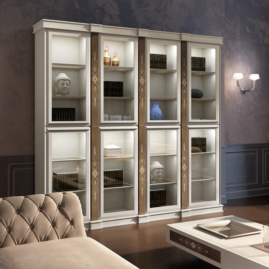 Vismara Стеллаж/библиотека Nabuk elegance desire от Vismara — в интерьере