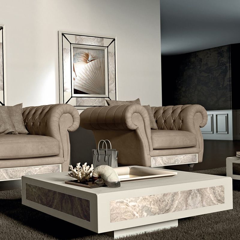 Vismara Журнальный столик Saver marble desire от Vismara