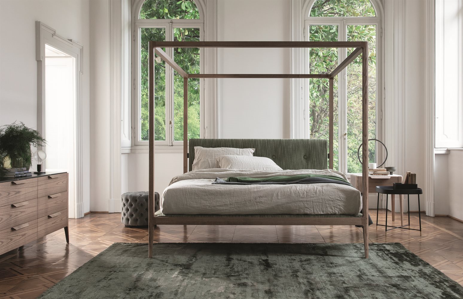 Porada Кровать Ziggy Bed Baldacchino от Porada — в интерьере