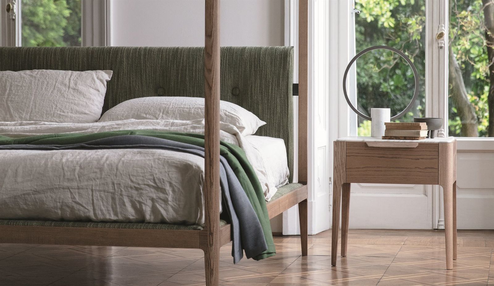 Porada Кровать Ziggy Bed Baldacchino от Porada — в интерьере