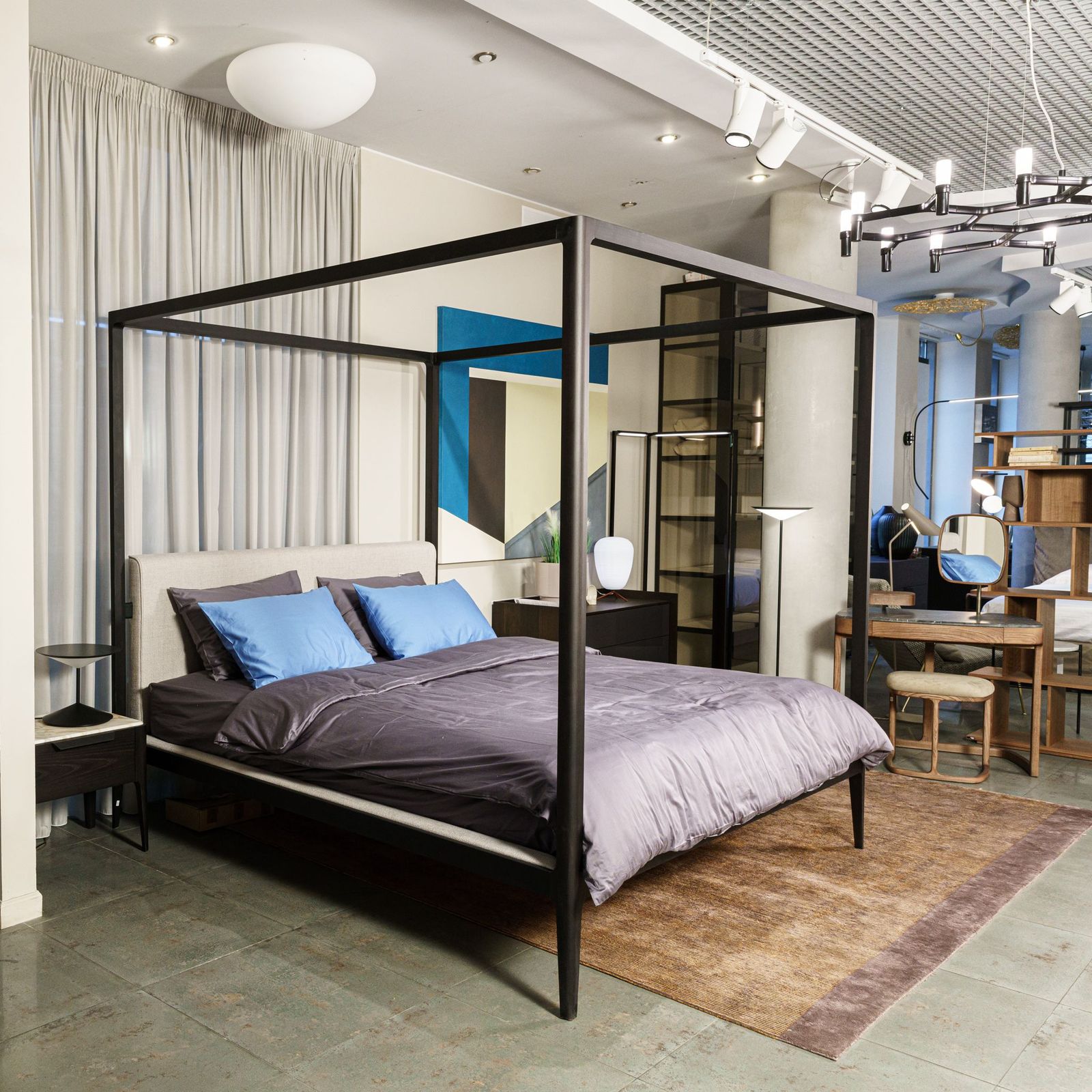 Porada Кровать Ziggy Bed Baldacchino от Porada — в интерьере