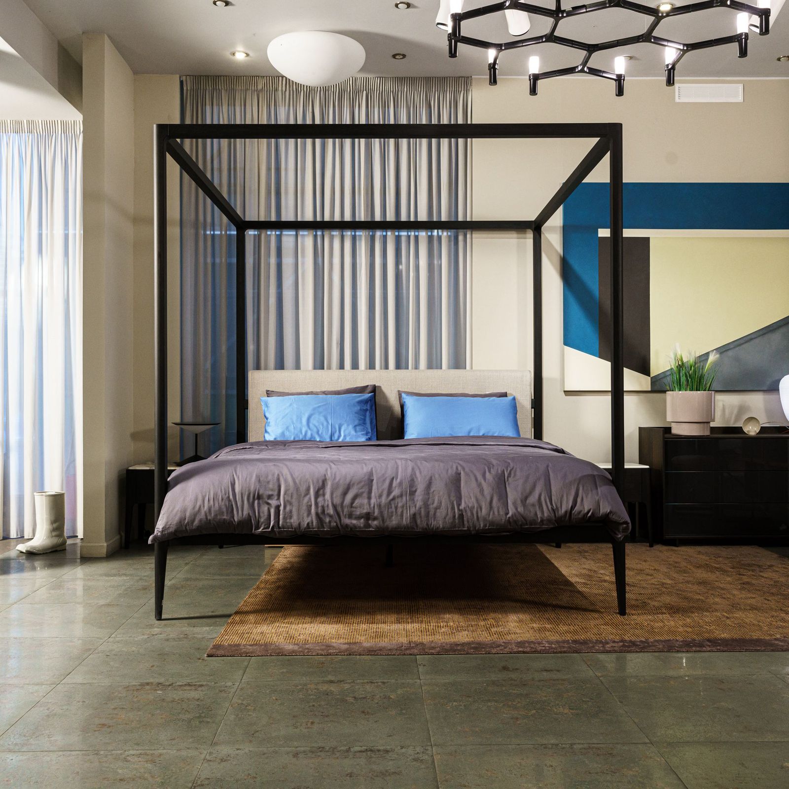 Porada Кровать Ziggy Bed Baldacchino от Porada — в интерьере