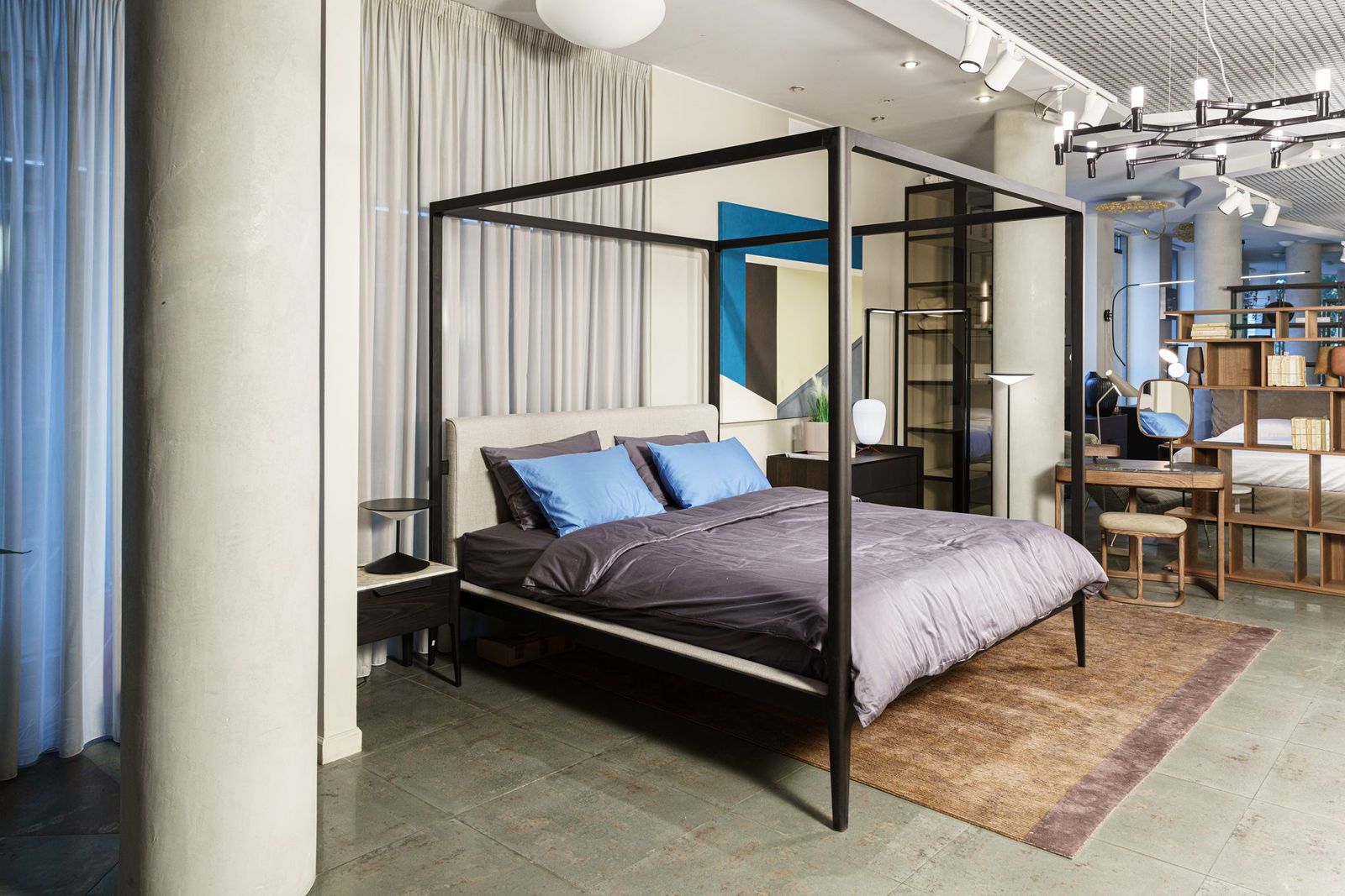 Porada Кровать Ziggy Bed Baldacchino от Porada — в интерьере