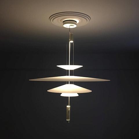 Vibia Люстра Flamingo 1550 Gold от Vibia — в интерьере