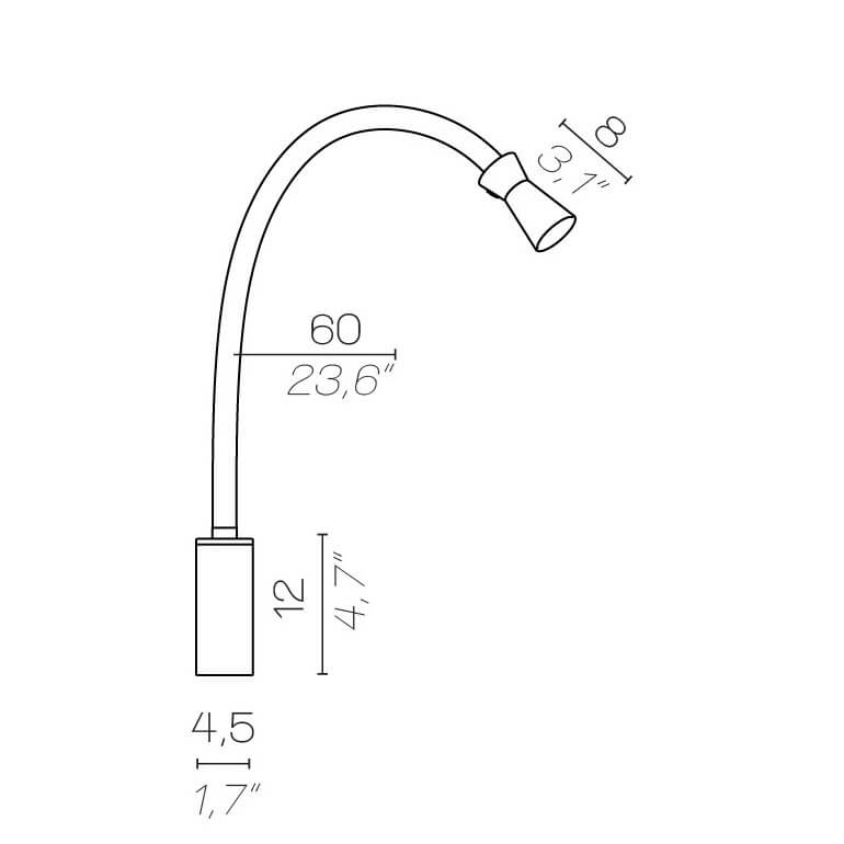 Contardi Бра с зарядкой usb G+T от Contardi
