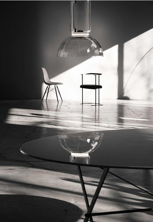 Flos Подвесной светильник Noctambule Suspension Cylinder Bowl от Flos — в интерьере