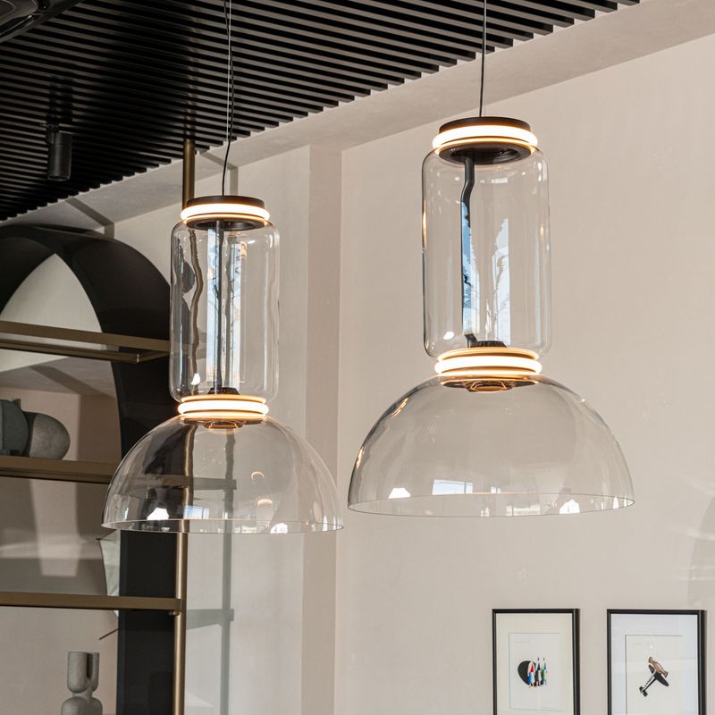 Flos Подвесной светильник Noctambule Suspension Cylinder Bowl от Flos — в интерьере