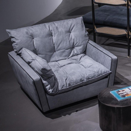 Baxter Кресло Sorrento Kashmir Fumee/Cognac от Baxter — в интерьере