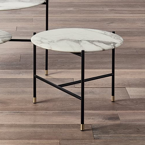 Meridiani Журнальный столик Adrian 50*50*h40 серый лак Elephant от Meridiani — в интерьере