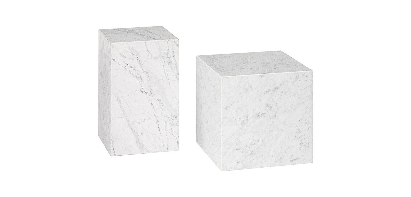 Draenert Столик на колесиках Qbic 1365 stone carrara 40*40*40 от Draenert