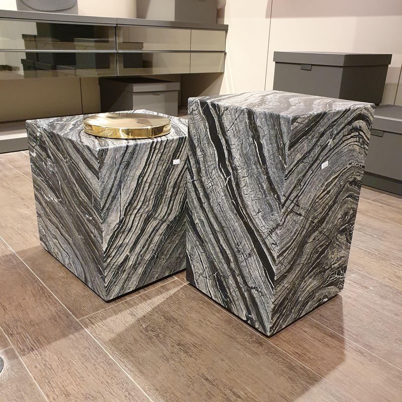 Draenert Столик на колесиках Qbic 1365 silver wave 40*40*40 от Draenert — в интерьере