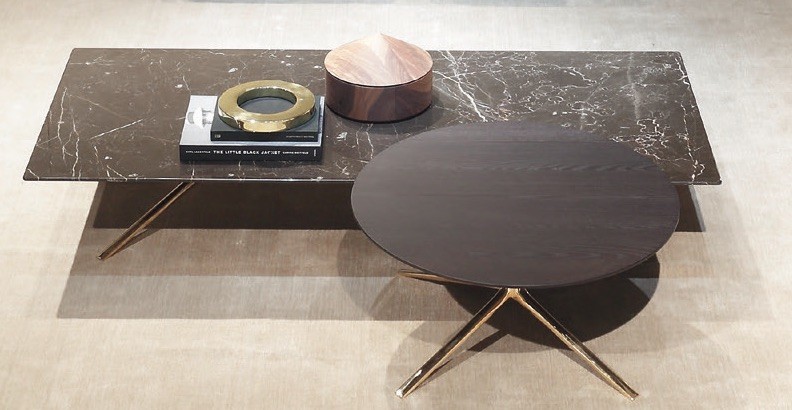 Poliform Журнальный столик Mondrian 80 emperador dark от Poliform — в интерьере