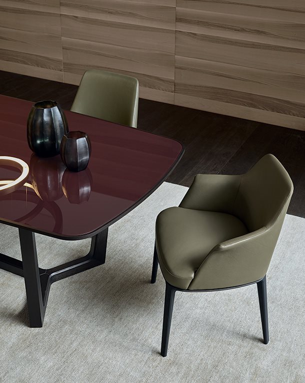 Poliform Стол Concorde calacatta oro levigato/olmo nero 240 от Poliform — в интерьере