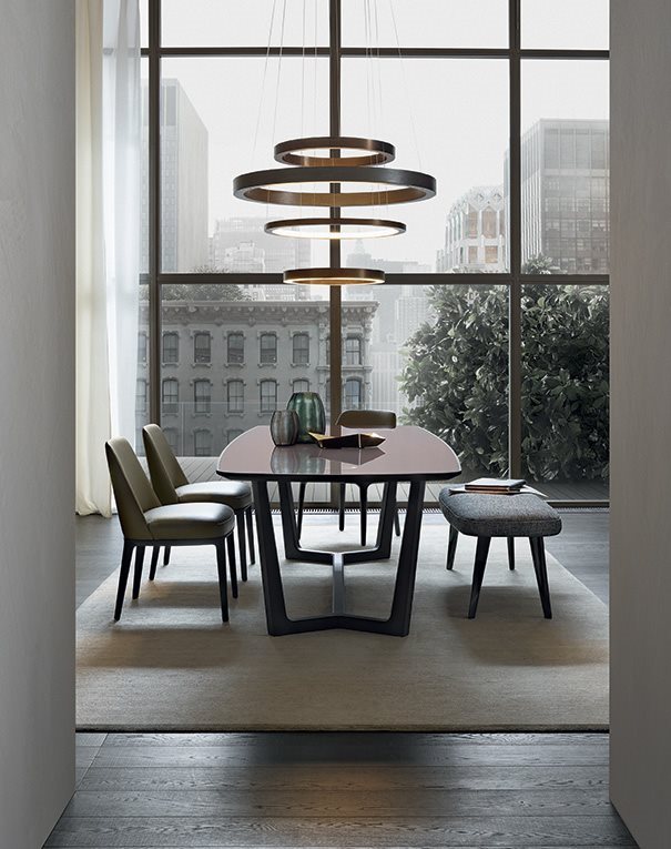 Poliform Стол Concorde calacatta oro levigato/olmo nero 240 от Poliform — в интерьере